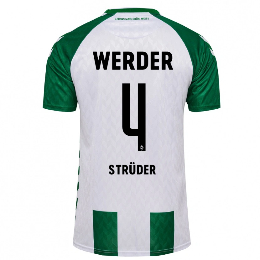 Danxen Dames Mika Strüder #4 Groen Wit Thuisshirt Thuistenue 2026/27 T-Shirt