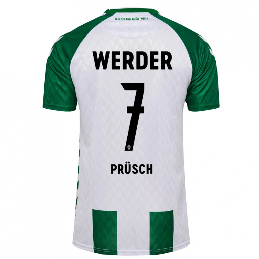 Danxen Dames Julius Prüsch #7 Groen Wit Thuisshirt Thuistenue 2026/27 T-Shirt