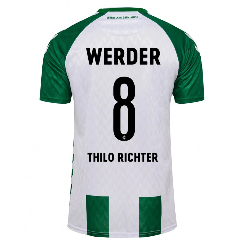 Danxen Dames Jasper Thilo Richter #8 Groen Wit Thuisshirt Thuistenue 2026/27 T-Shirt