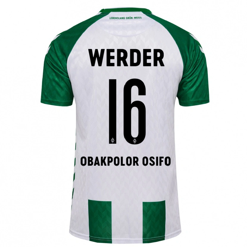 Danxen Dames Valentin Obakpolor Osifo #16 Groen Wit Thuisshirt Thuistenue 2026/27 T-Shirt