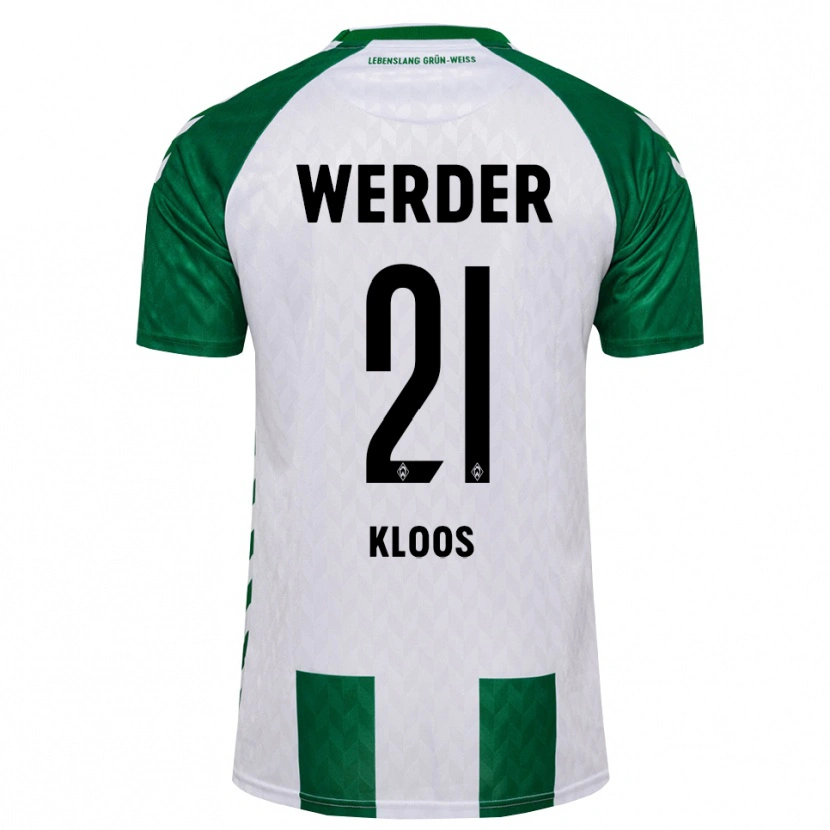 Danxen Dames Arthur Kloos #21 Groen Wit Thuisshirt Thuistenue 2026/27 T-Shirt
