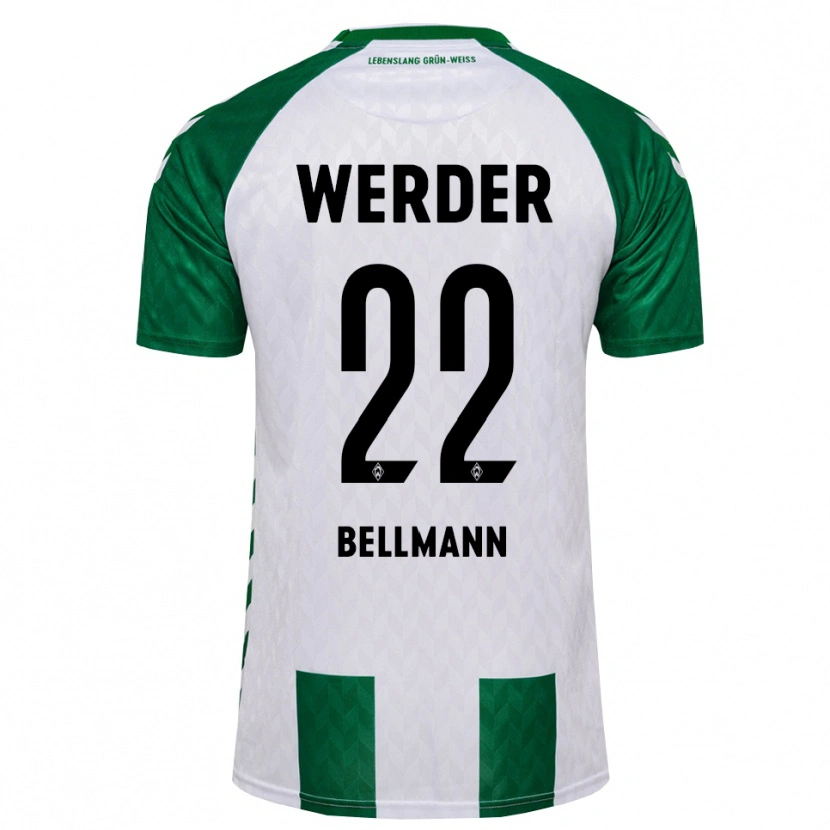 Danxen Dames Paul Bellmann #22 Groen Wit Thuisshirt Thuistenue 2026/27 T-Shirt