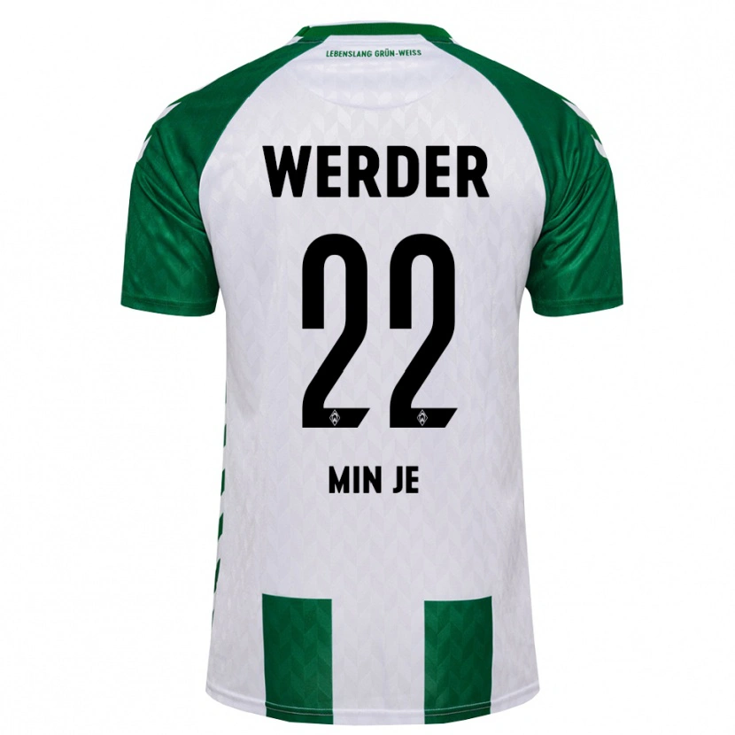 Danxen Dames Min-Je Kim #22 Groen Wit Thuisshirt Thuistenue 2026/27 T-Shirt