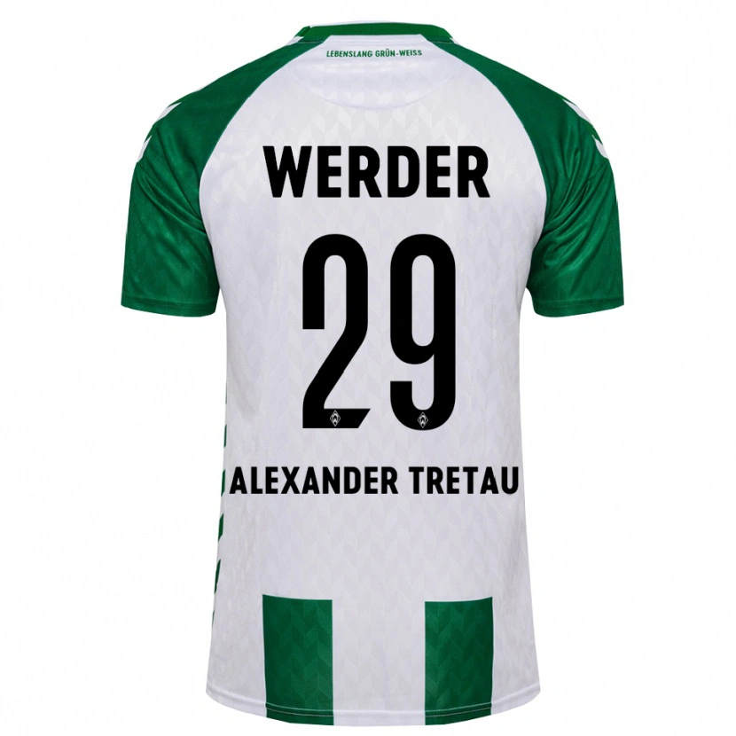 Danxen Dames Hans Alexander Tretau #29 Groen Wit Thuisshirt Thuistenue 2026/27 T-Shirt