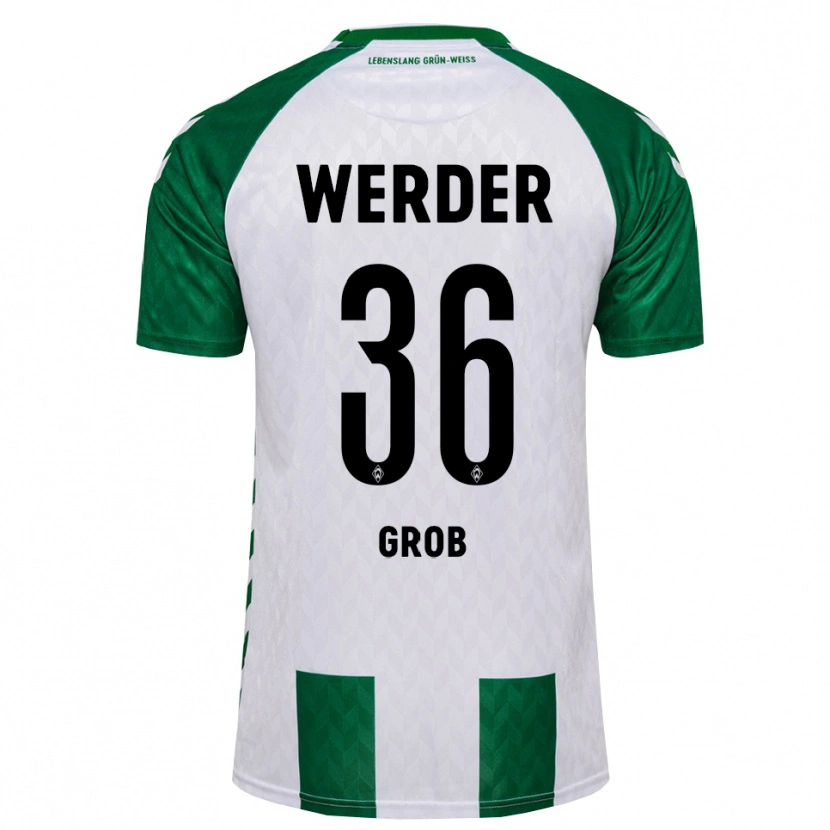 Danxen Dames Christian Groß #36 Groen Wit Thuisshirt Thuistenue 2026/27 T-Shirt