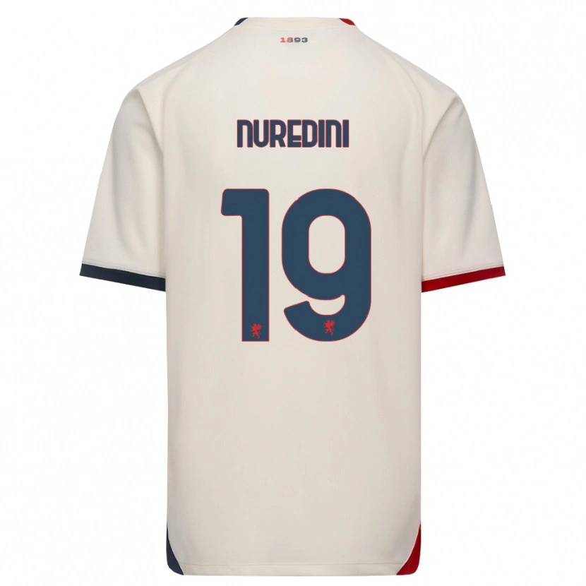 Danxen Dames Joi Nuredini #19 Off-White Rood Uitshirt Uittenue 2026/27 T-Shirt