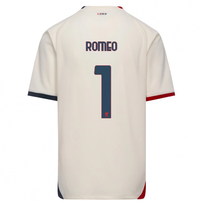 Danxen Dames Emanuele Romeo #1 Off-White Rood Uitshirt Uittenue 2026/27 T-Shirt