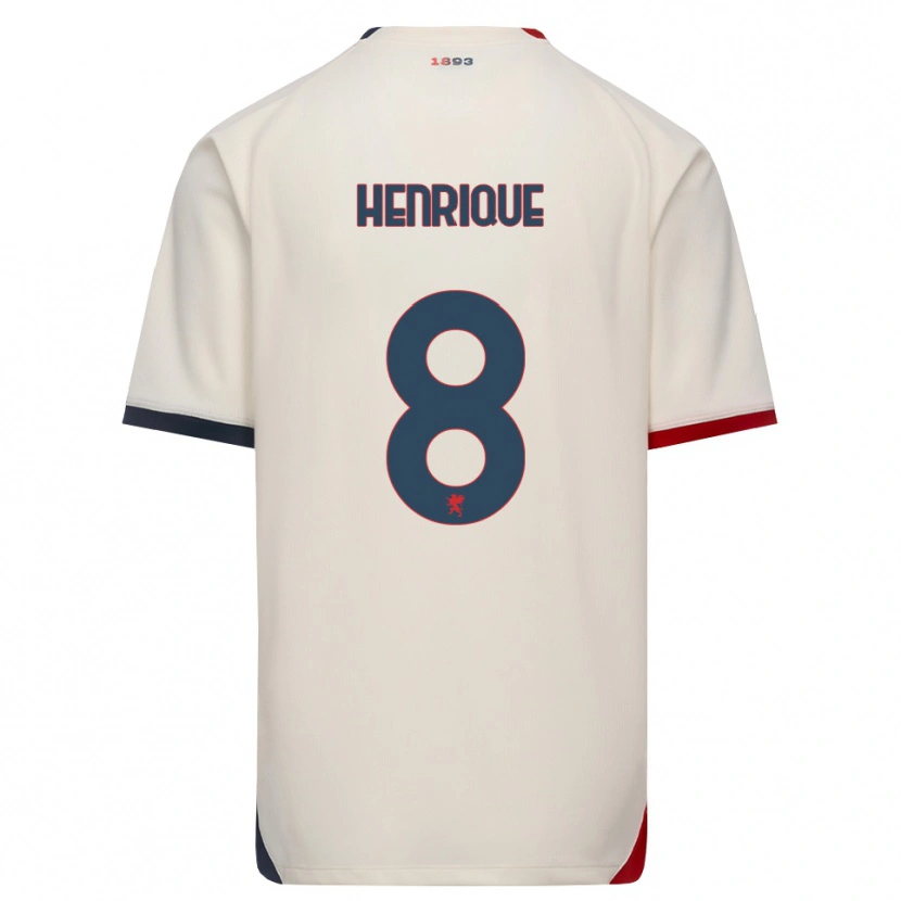 Danxen Dames Henrique Di Stasi Liborio #8 Off-White Rood Uitshirt Uittenue 2026/27 T-Shirt