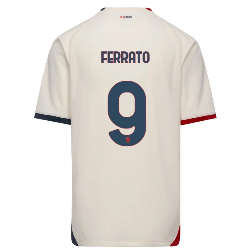 Danxen Dames Claudia Ferrato #9 Off-White Rood Uitshirt Uittenue 2026/27 T-Shirt
