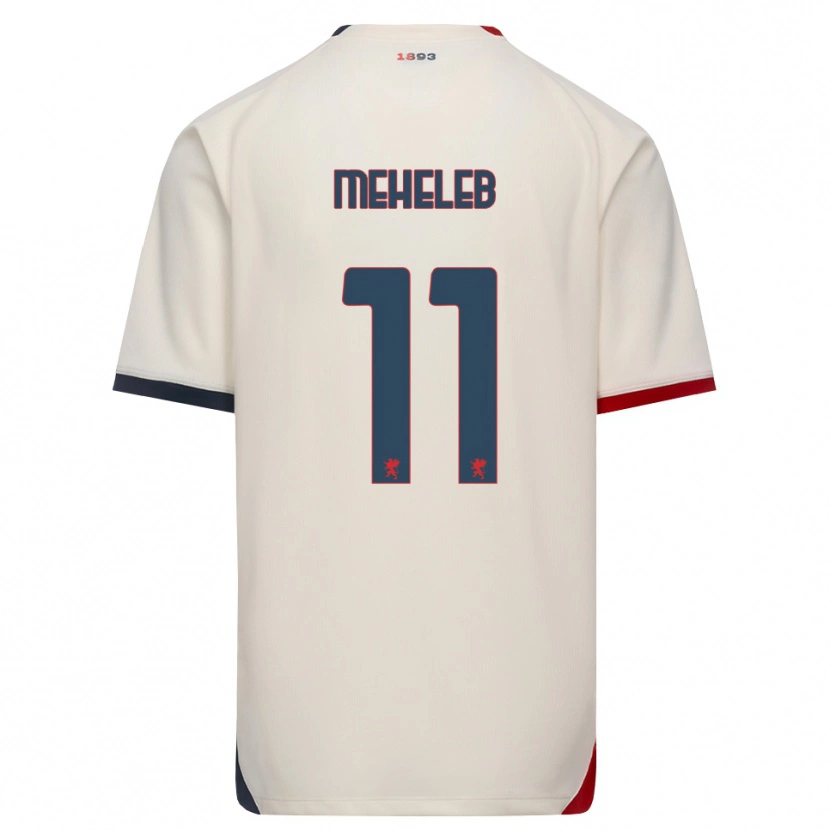 Danxen Dames Sami Meheleb #11 Off-White Rood Uitshirt Uittenue 2026/27 T-Shirt