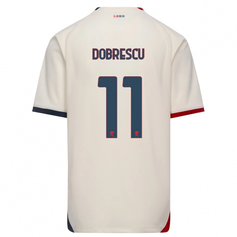 Danxen Dames Ianis Dobrescu #11 Off-White Rood Uitshirt Uittenue 2026/27 T-Shirt