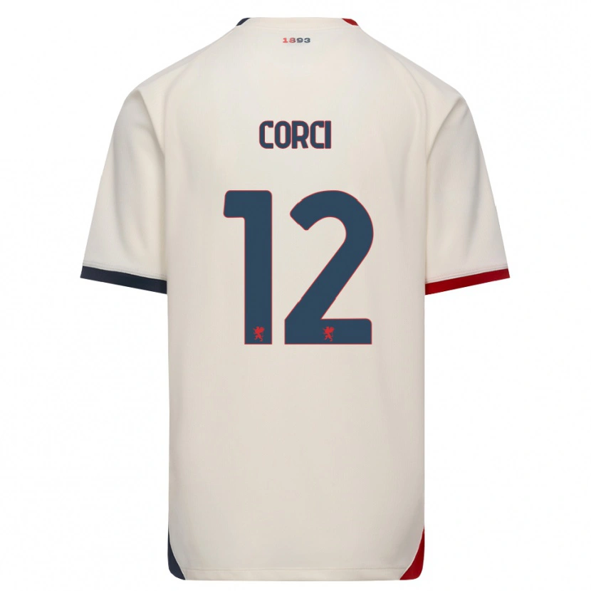 Danxen Dames Tommaso Corci #12 Off-White Rood Uitshirt Uittenue 2026/27 T-Shirt