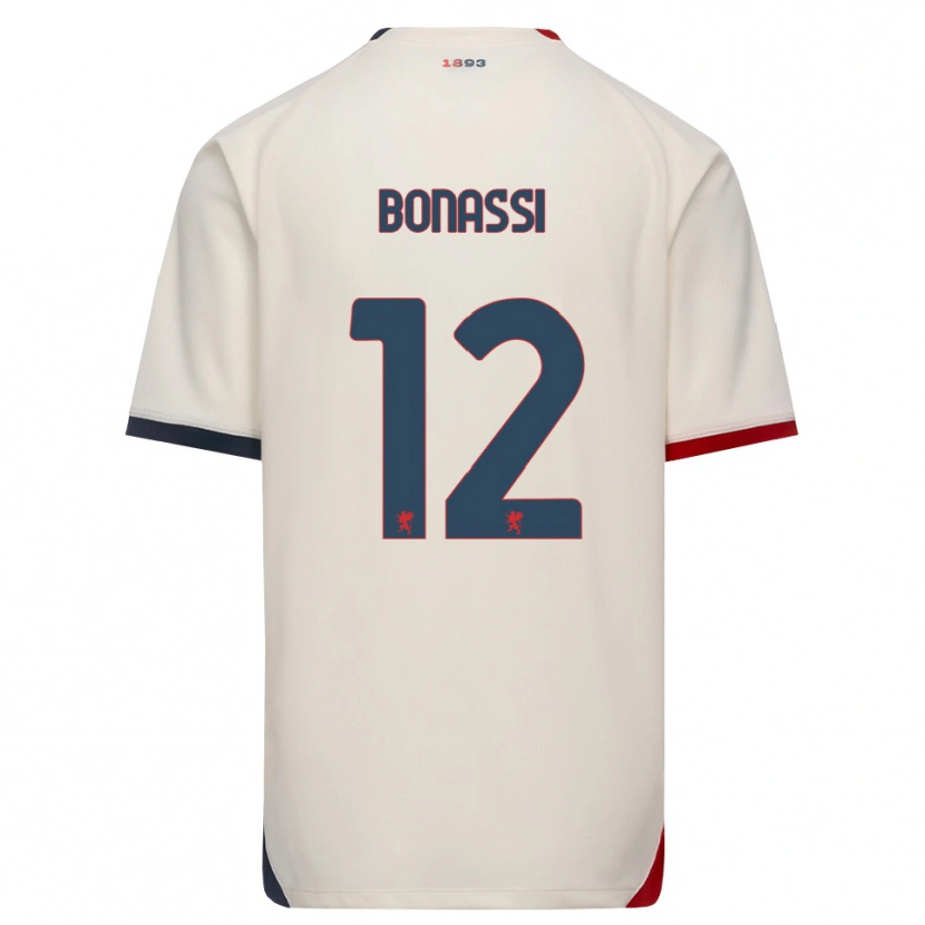 Danxen Dames Lorenzo Bonassi #12 Off-White Rood Uitshirt Uittenue 2026/27 T-Shirt
