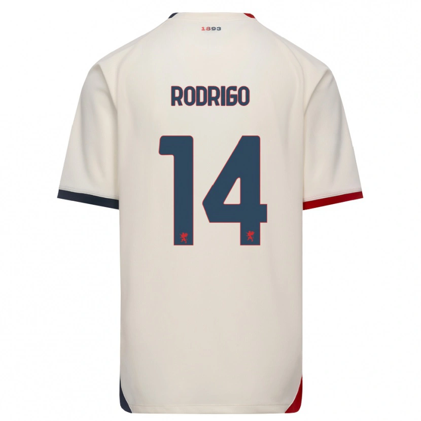 Danxen Dames Rodrigo Delgado De Albuquerque #14 Off-White Rood Uitshirt Uittenue 2026/27 T-Shirt