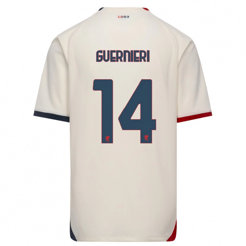 Danxen Dames Andrea Guernieri #14 Off-White Rood Uitshirt Uittenue 2026/27 T-Shirt
