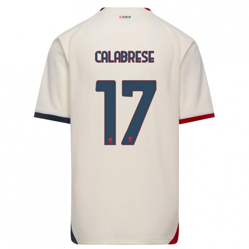 Danxen Dames Filippo Calabrese #17 Off-White Rood Uitshirt Uittenue 2026/27 T-Shirt