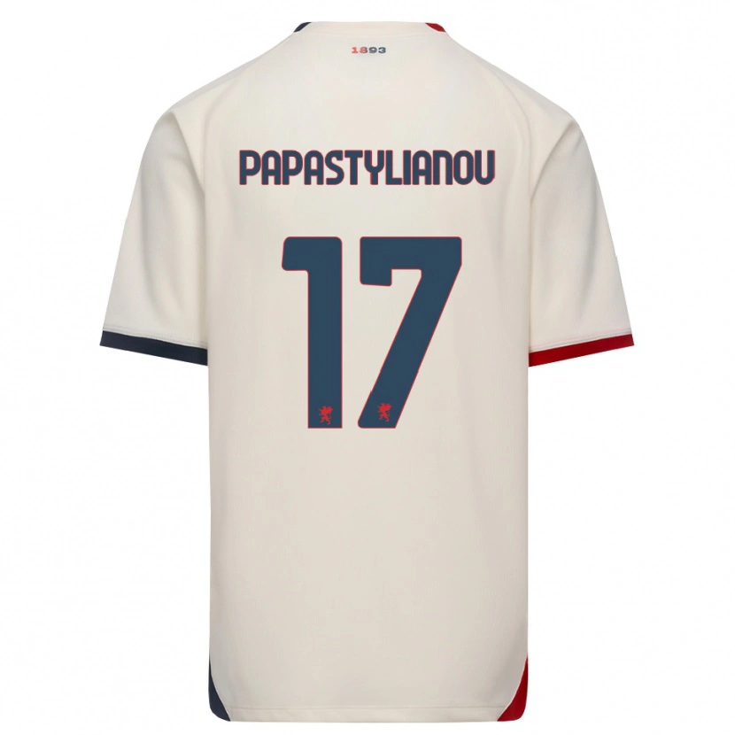 Danxen Dames Lysandros Andreas Papastylianou #17 Off-White Rood Uitshirt Uittenue 2026/27 T-Shirt