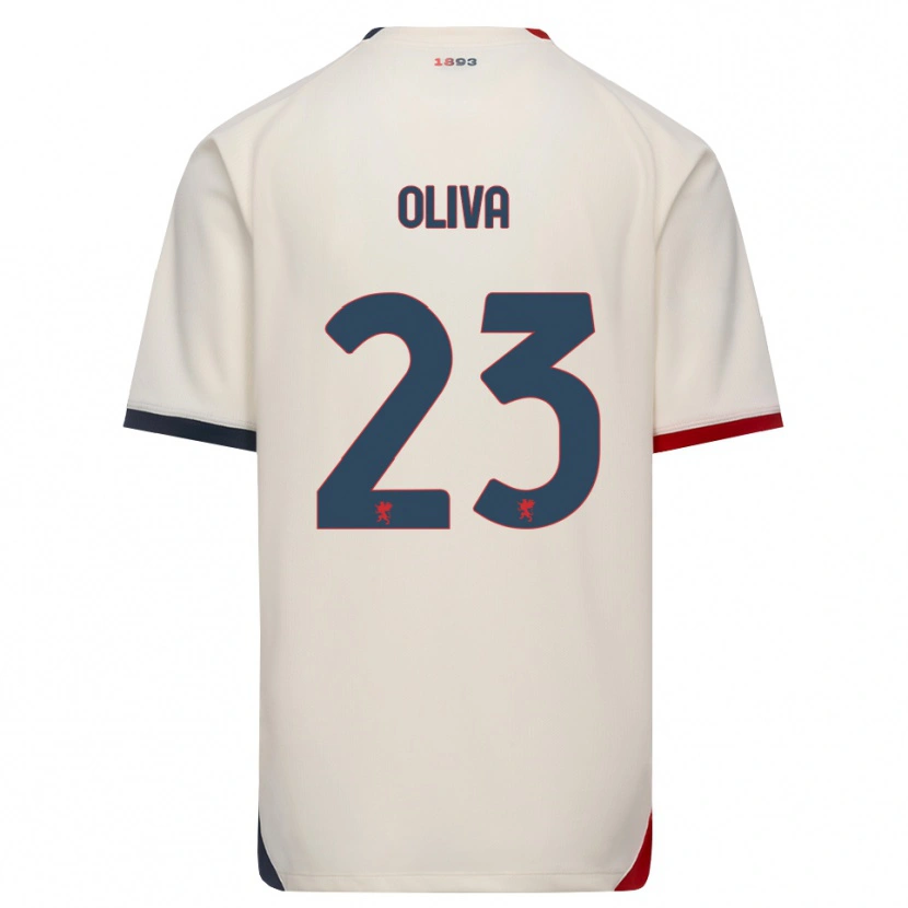 Danxen Dames Eleonora Oliva #23 Off-White Rood Uitshirt Uittenue 2026/27 T-Shirt