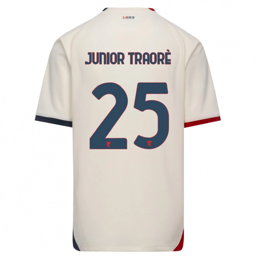 Danxen Dames Hamed Traoré #25 Off-White Rood Uitshirt Uittenue 2026/27 T-Shirt