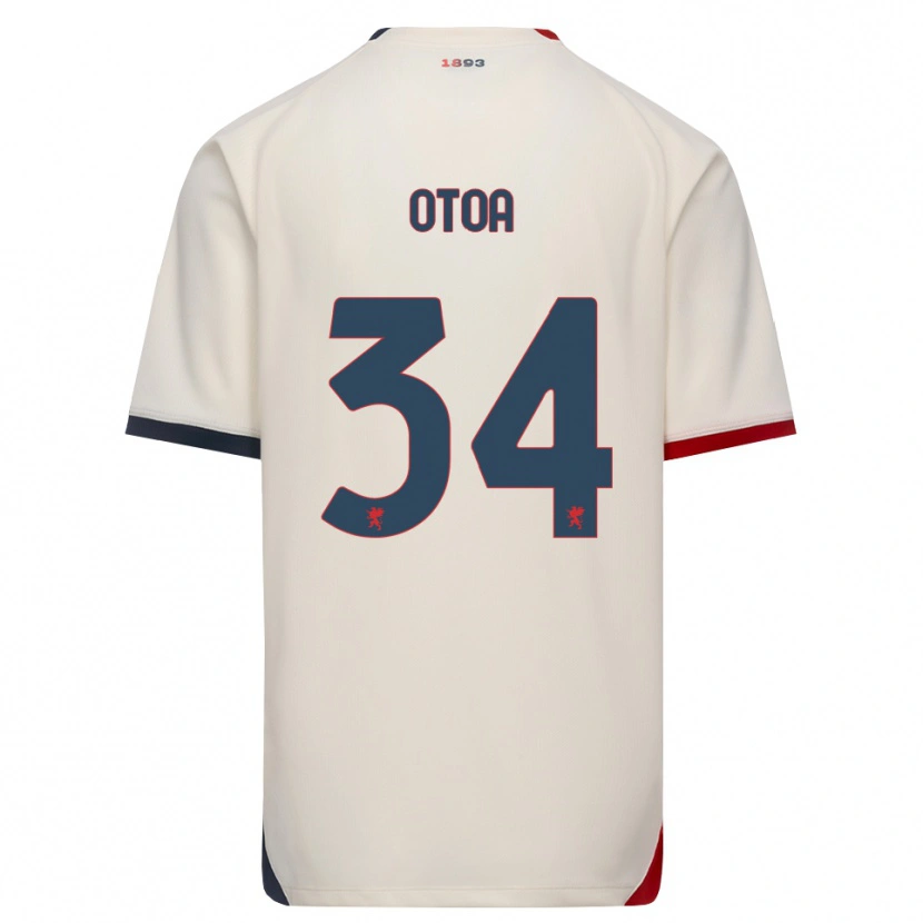 Danxen Dames Sebastian Otoa #34 Off-White Rood Uitshirt Uittenue 2026/27 T-Shirt
