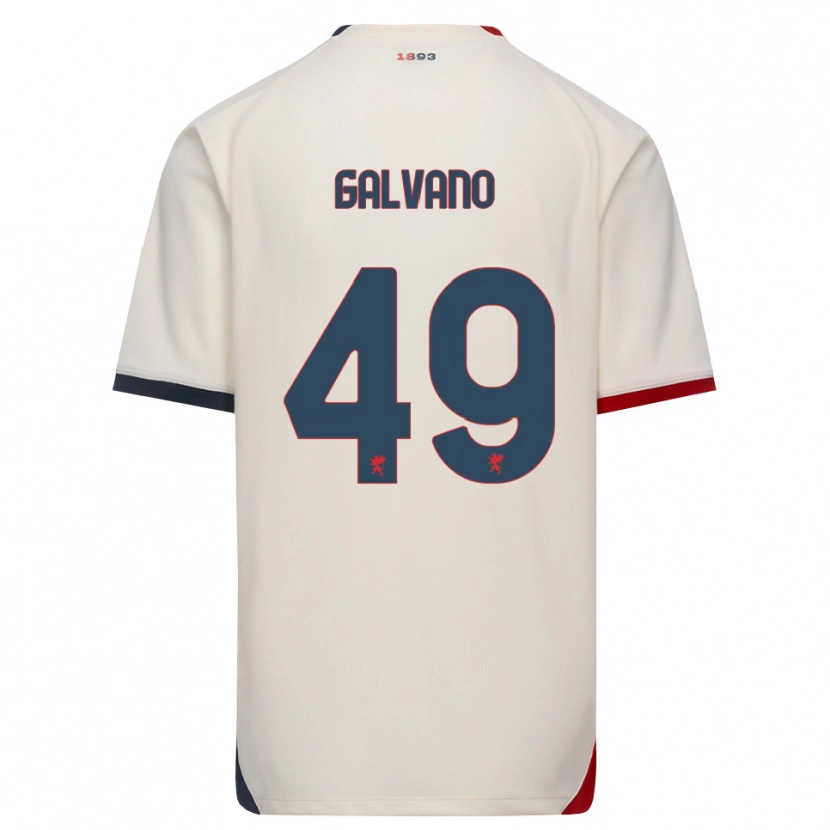 Danxen Dames Cristian Galvano #49 Off-White Rood Uitshirt Uittenue 2026/27 T-Shirt