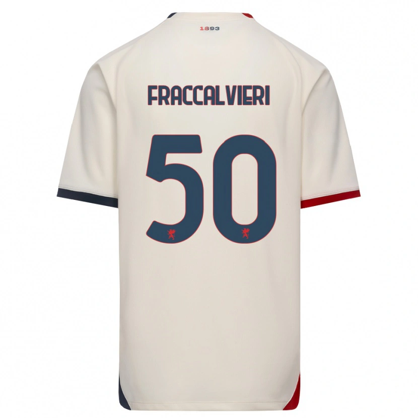 Danxen Dames Michele Fraccalvieri #50 Off-White Rood Uitshirt Uittenue 2026/27 T-Shirt
