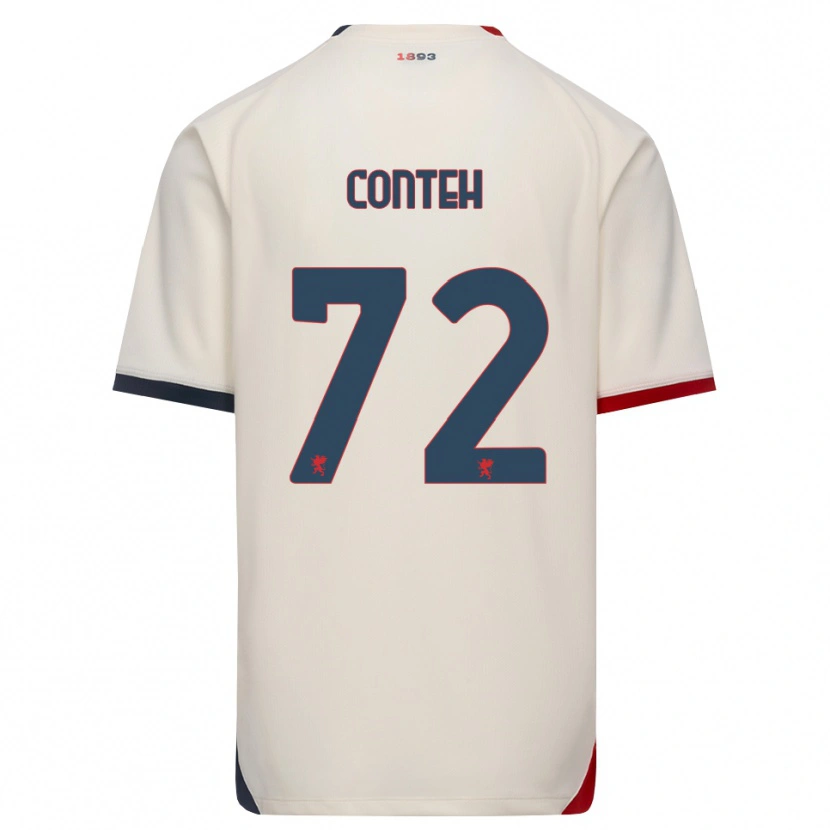 Danxen Dames Seediya Conteh #72 Off-White Rood Uitshirt Uittenue 2026/27 T-Shirt