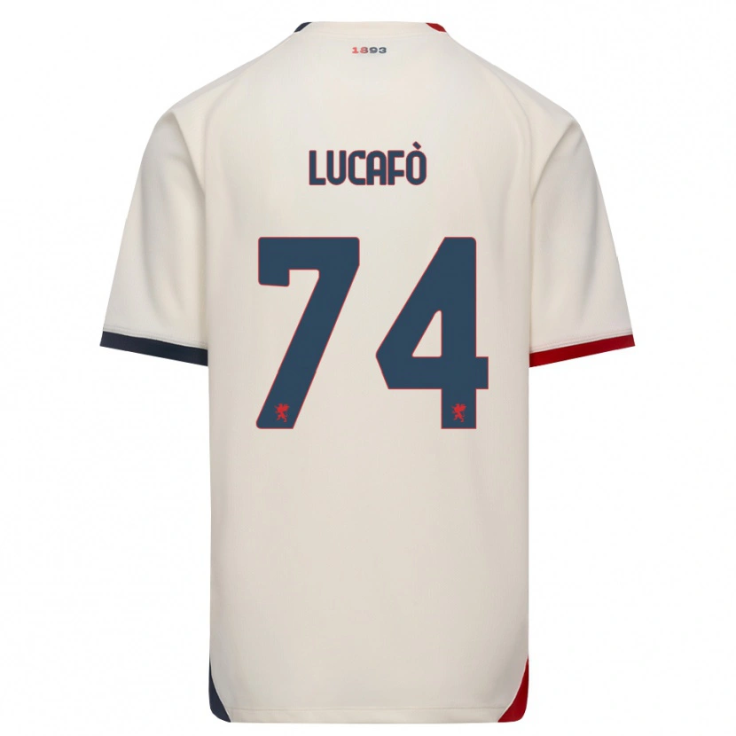 Danxen Dames Sara Lucafò #74 Off-White Rood Uitshirt Uittenue 2026/27 T-Shirt