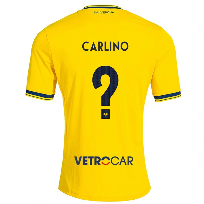 Danxen Dames Luca Carlino #0 Geel Rood Uitshirt Uittenue 2026/27 T-Shirt