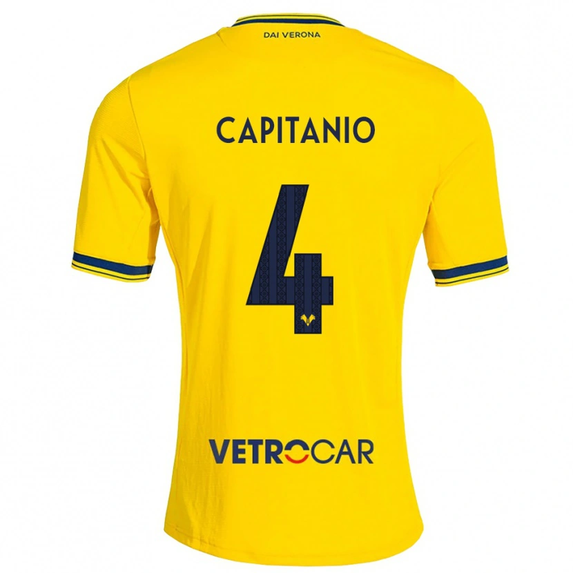 Danxen Dames Alex Capitanio #4 Geel Rood Uitshirt Uittenue 2026/27 T-Shirt