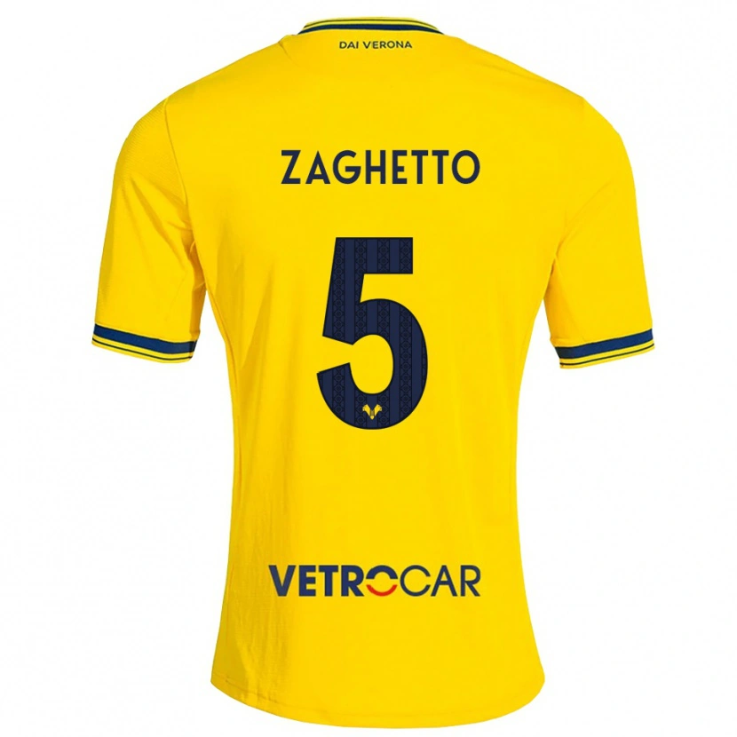 Danxen Dames Habib Zaghetto #5 Geel Rood Uitshirt Uittenue 2026/27 T-Shirt