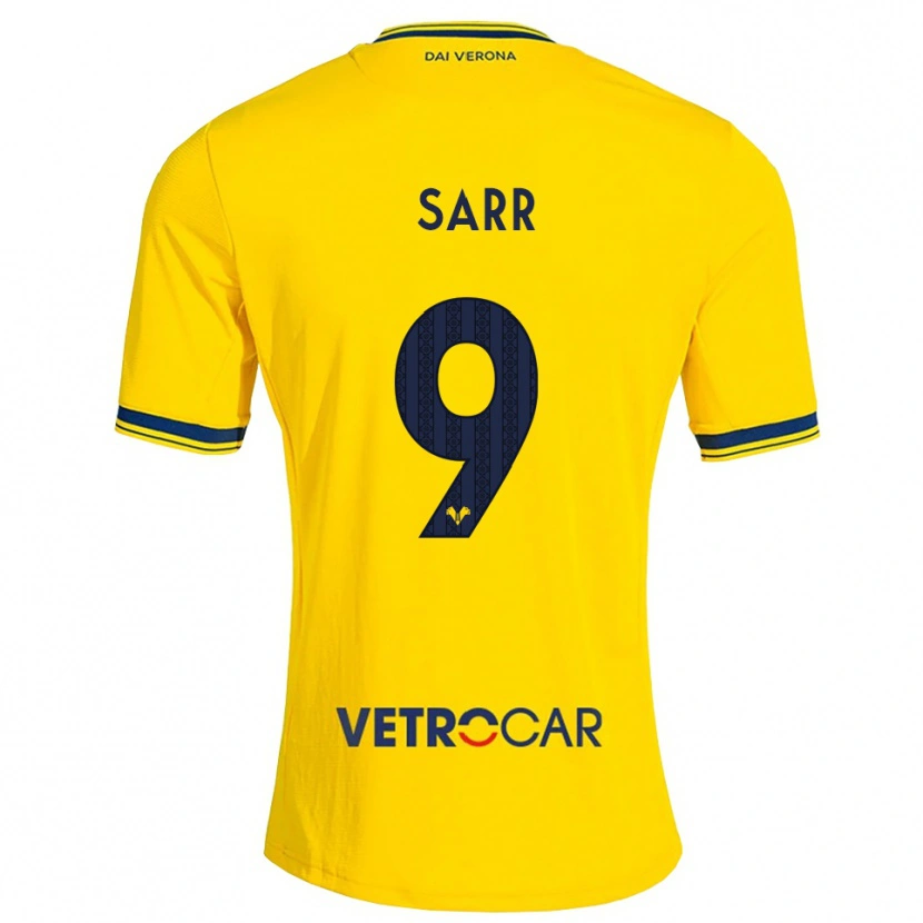 Danxen Dames Amin Sarr #9 Geel Rood Uitshirt Uittenue 2026/27 T-Shirt
