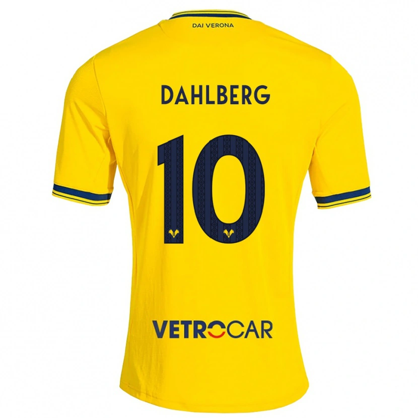 Danxen Dames Jonna Dahlberg #10 Geel Rood Uitshirt Uittenue 2026/27 T-Shirt