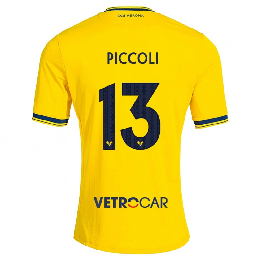 Danxen Dames Thomas Piccoli #13 Geel Rood Uitshirt Uittenue 2026/27 T-Shirt