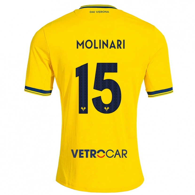 Danxen Dames Gabriele Molinari #15 Geel Rood Uitshirt Uittenue 2026/27 T-Shirt