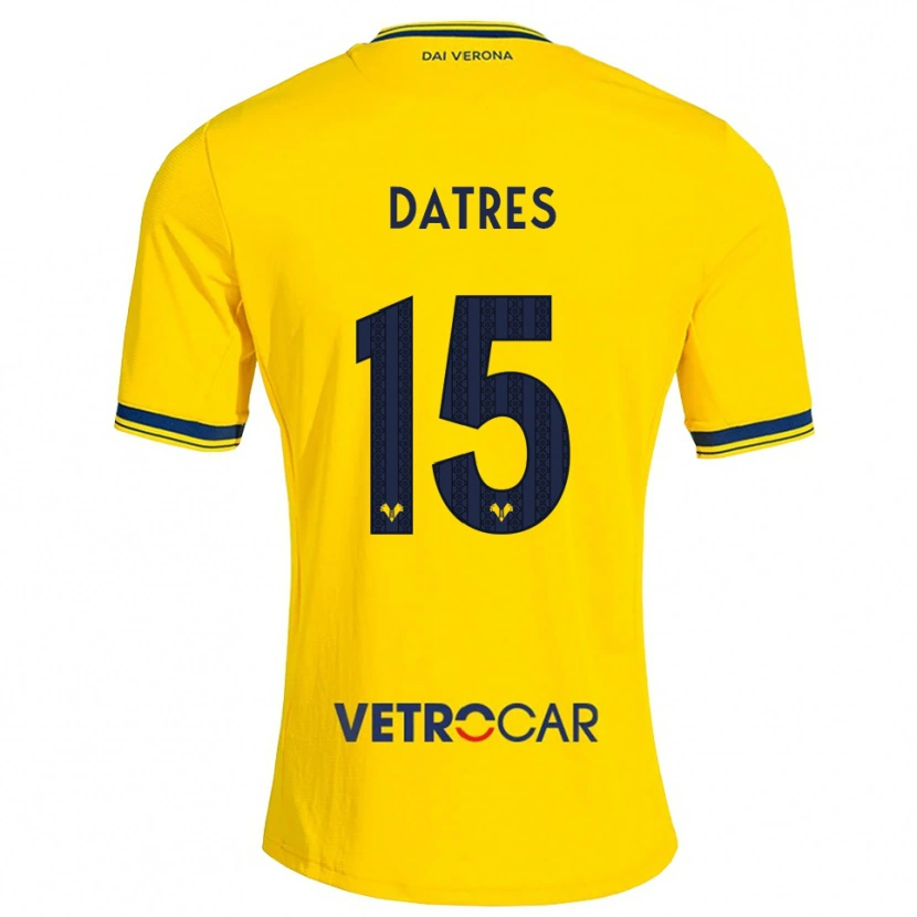 Danxen Dames Gaia Datres #15 Geel Rood Uitshirt Uittenue 2026/27 T-Shirt