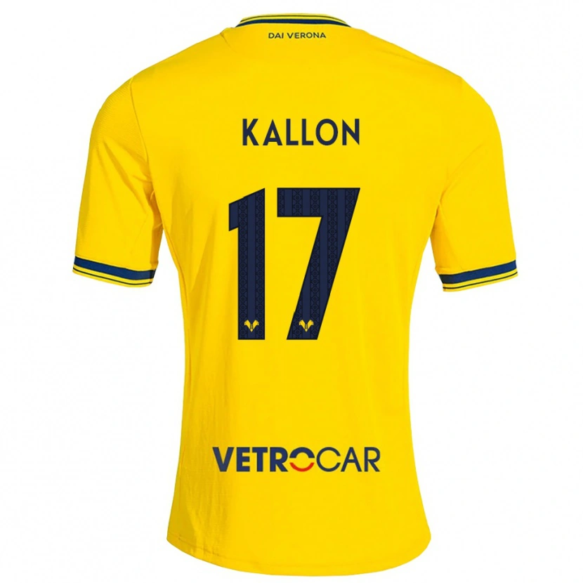 Danxen Dames Yayah Kallon #17 Geel Rood Uitshirt Uittenue 2026/27 T-Shirt
