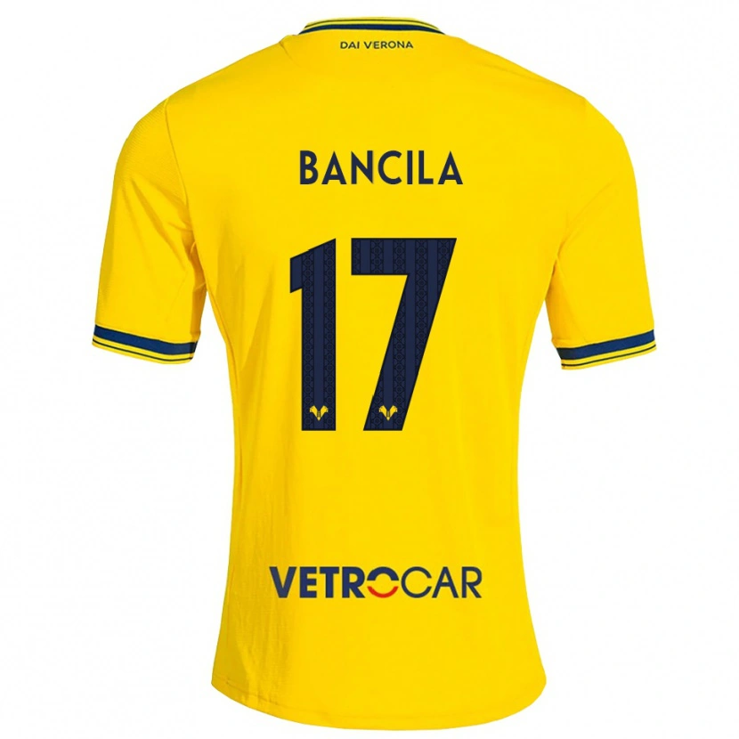 Danxen Dames Darius Bancila #17 Geel Rood Uitshirt Uittenue 2026/27 T-Shirt