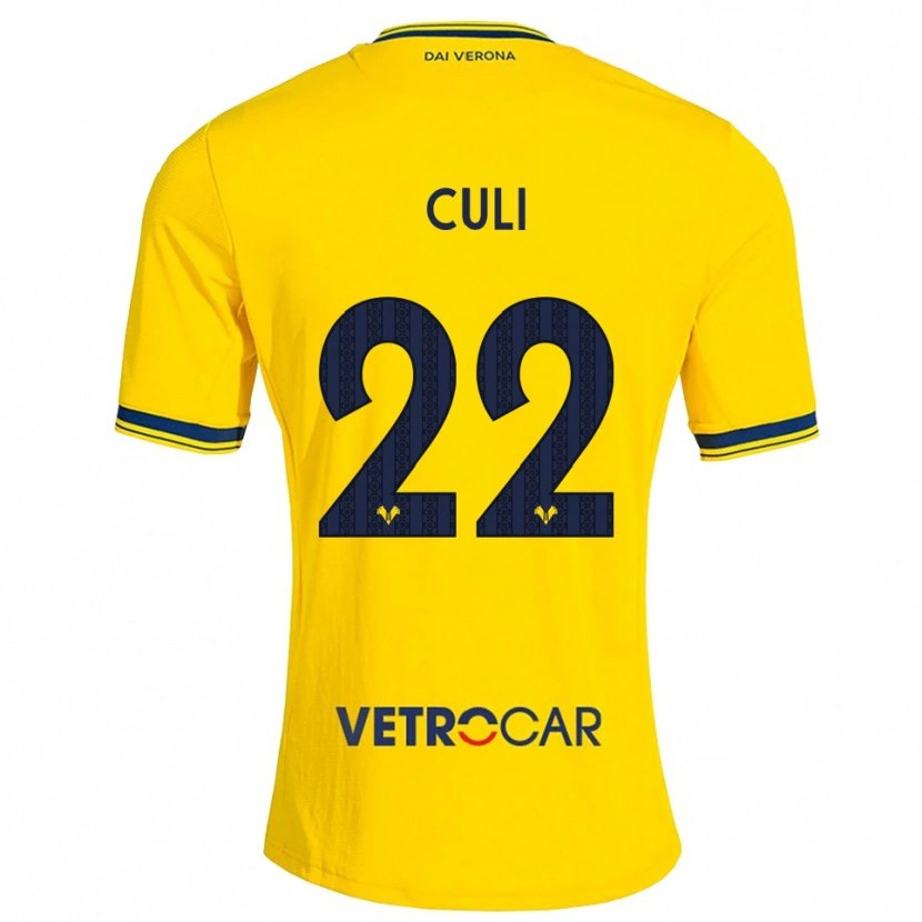 Danxen Dames Daniel Culi #22 Geel Rood Uitshirt Uittenue 2026/27 T-Shirt