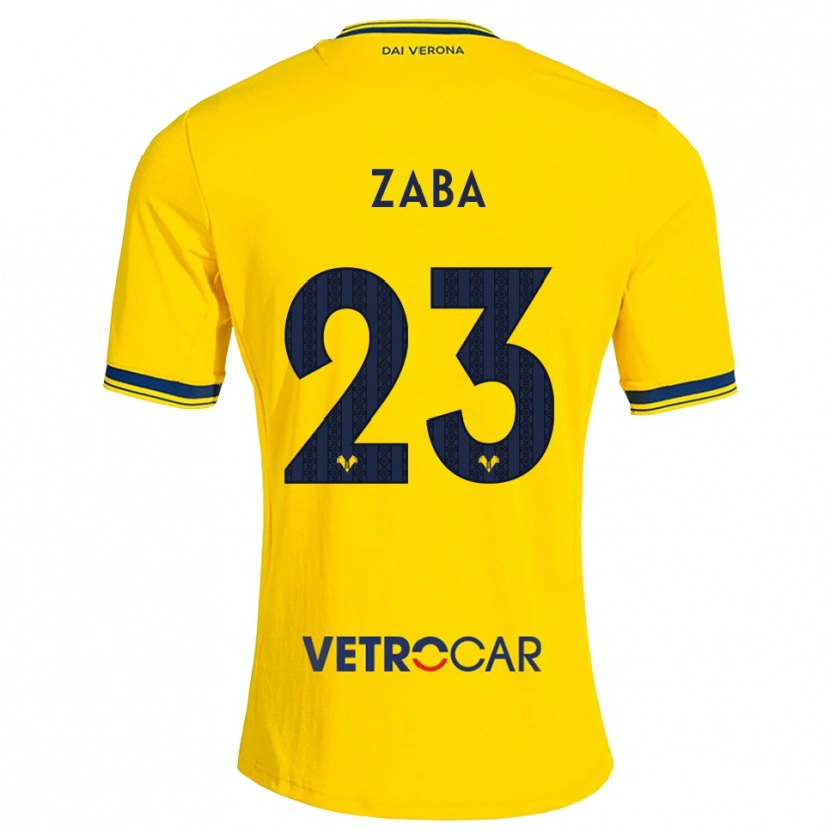 Danxen Dames Nelson Zaba #23 Geel Rood Uitshirt Uittenue 2026/27 T-Shirt