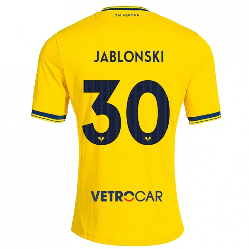 Danxen Dames Darvin Jablonski #30 Geel Rood Uitshirt Uittenue 2026/27 T-Shirt