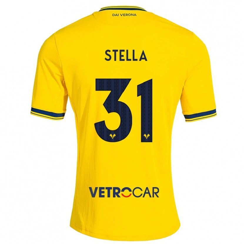 Danxen Dames Kevin Stella #31 Geel Rood Uitshirt Uittenue 2026/27 T-Shirt