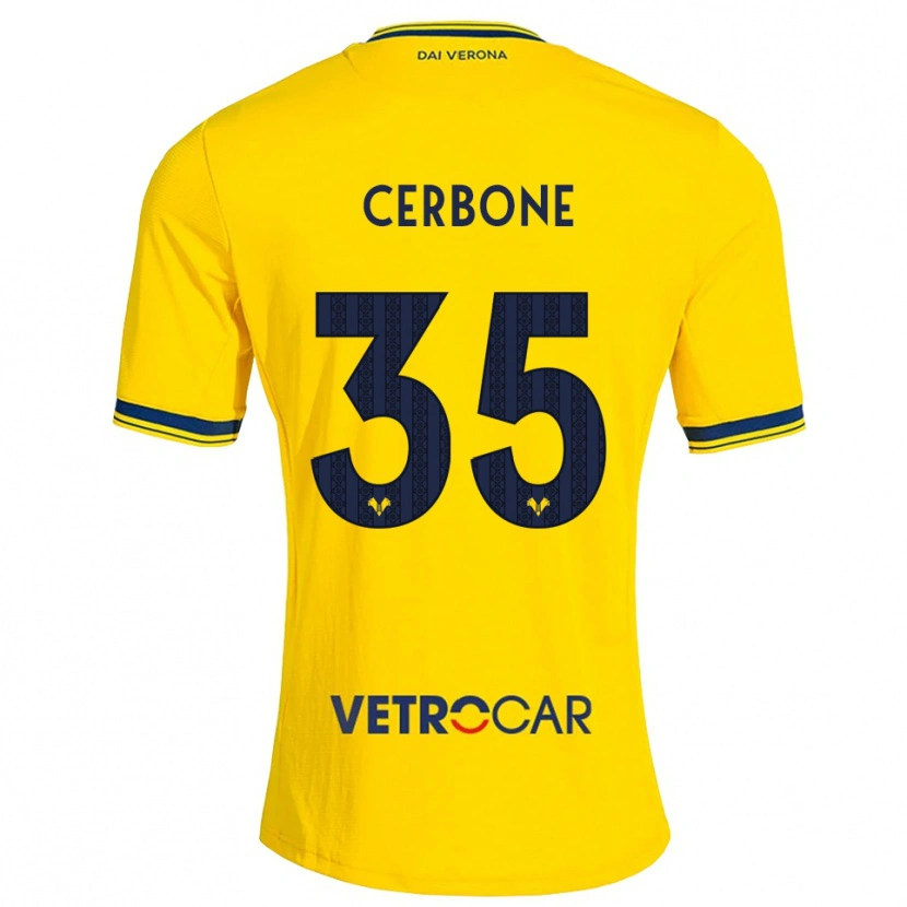Danxen Dames Salvatore Cerbone #35 Geel Rood Uitshirt Uittenue 2026/27 T-Shirt