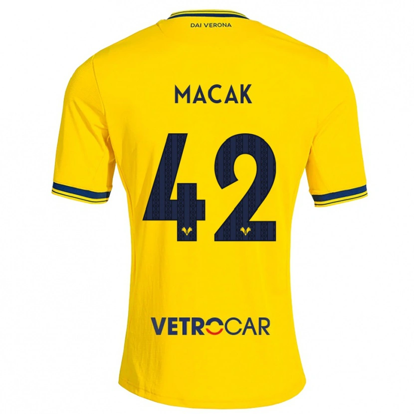 Danxen Dames Tian Macak #42 Geel Rood Uitshirt Uittenue 2026/27 T-Shirt