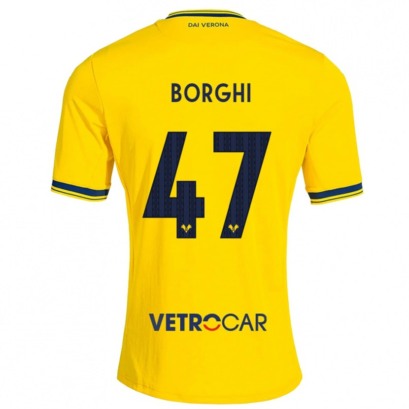 Danxen Dames Arthur Borghi #47 Geel Rood Uitshirt Uittenue 2026/27 T-Shirt