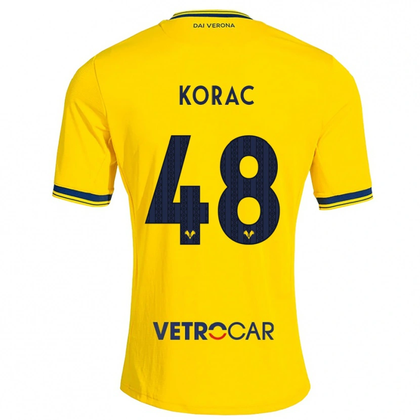Danxen Dames Seid Korac #48 Geel Rood Uitshirt Uittenue 2026/27 T-Shirt