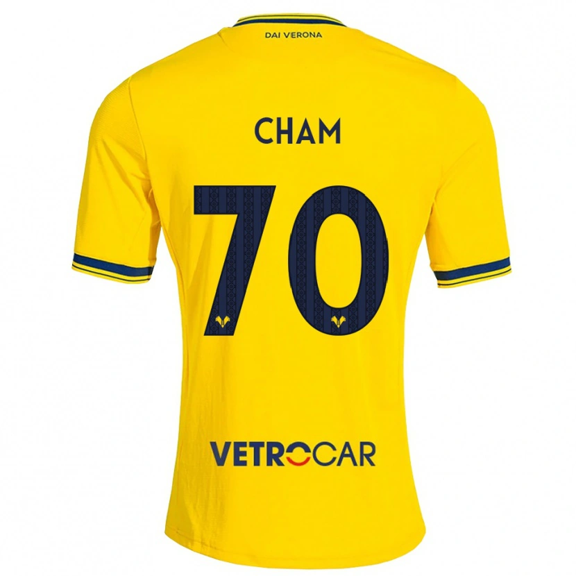 Danxen Dames Fallou Cham #70 Geel Rood Uitshirt Uittenue 2026/27 T-Shirt