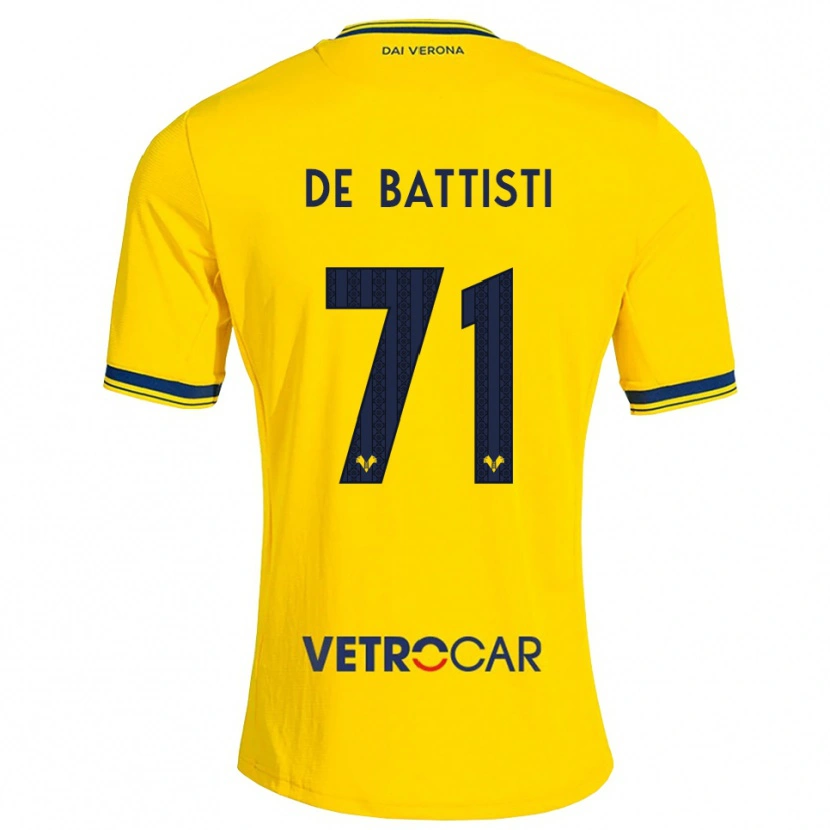 Danxen Dames Davide De Battisti #71 Geel Rood Uitshirt Uittenue 2026/27 T-Shirt