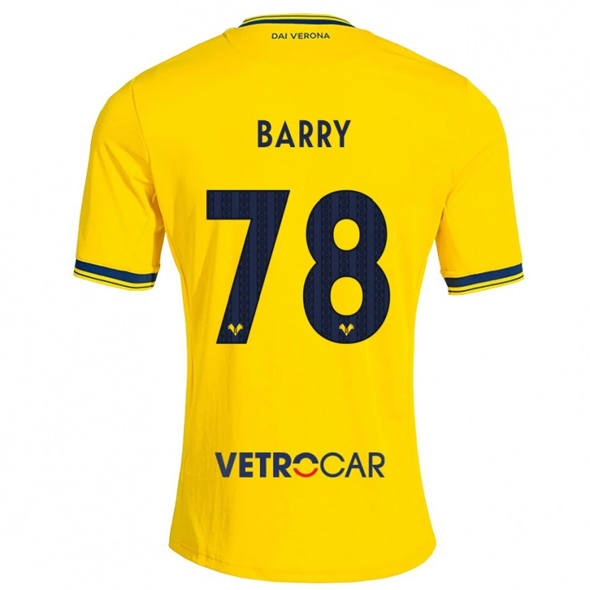 Danxen Dames Oumar Barry #78 Geel Rood Uitshirt Uittenue 2026/27 T-Shirt