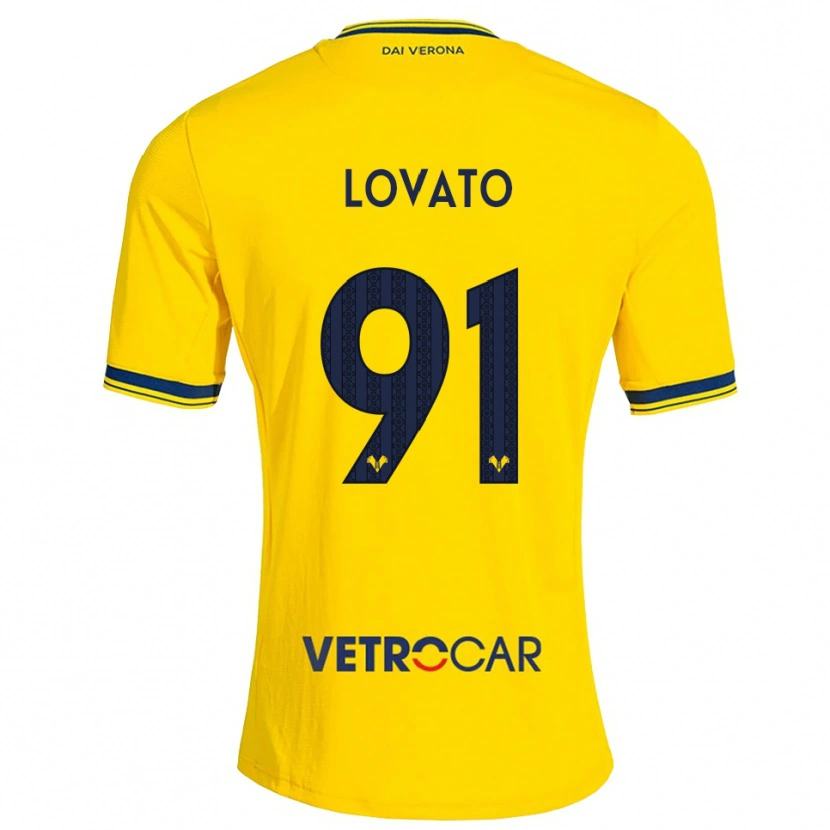 Danxen Dames Enrico Lovato #91 Geel Rood Uitshirt Uittenue 2026/27 T-Shirt
